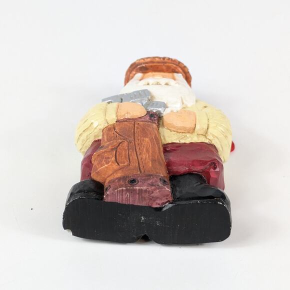 Golf Santa Christmas Ornament Scottish Resin Golfing Ball Bag Holiday Tradition - Picture 4 of 7